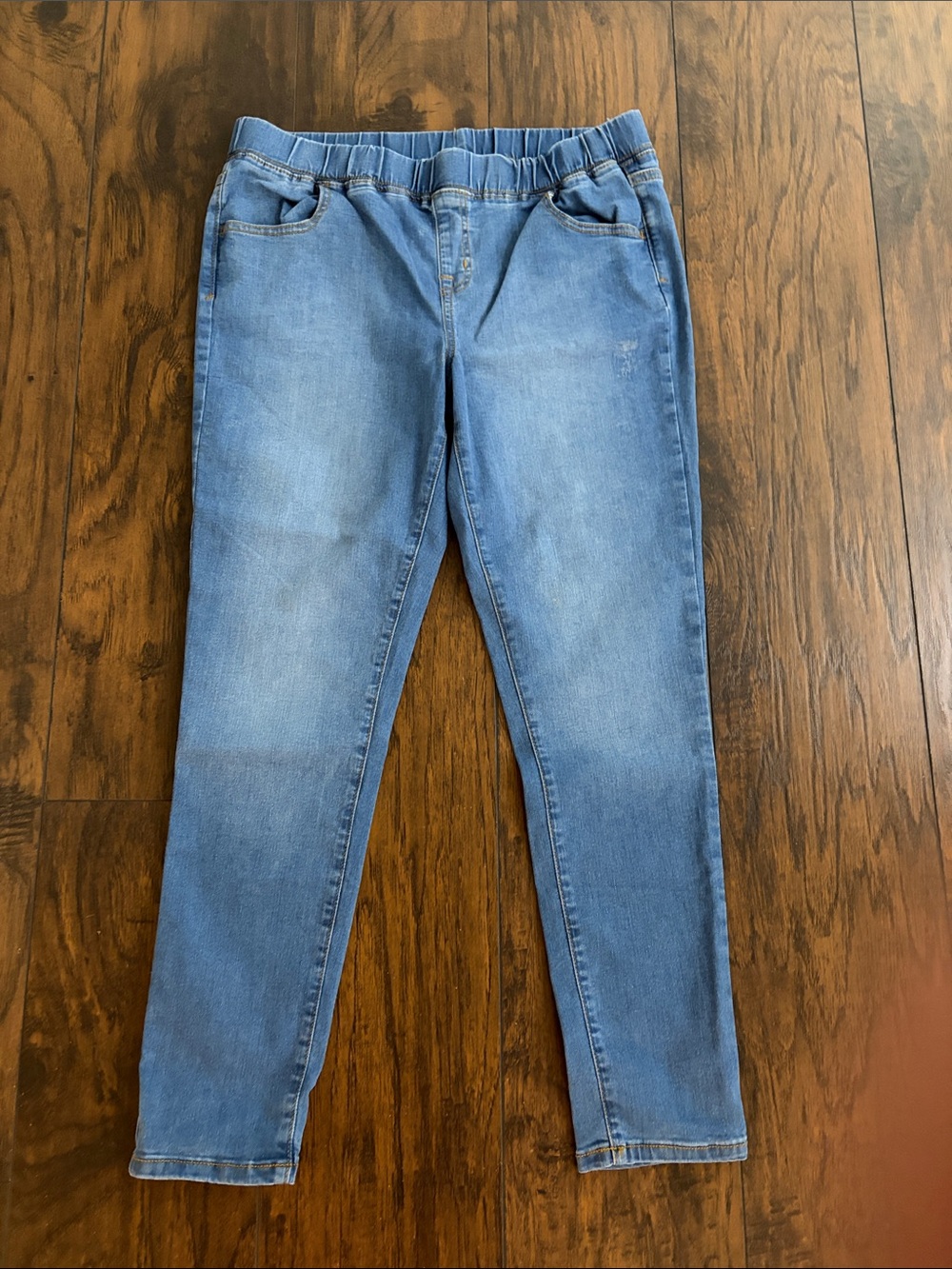 Cat & Jack Denim Blue Jeggings with Contrasting Stitching